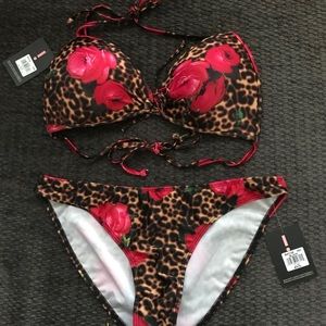 Large 2 piece Print Swim Suit